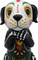 Dia De Los Muertos Dog Figurine, Day of The Dead Standing Decoration for Home, Halloween Sugar Skull Decor, 9 Inches